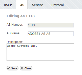 NetFlow AS Configuration