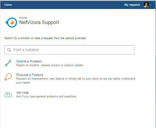 NetVizura Customer Portal