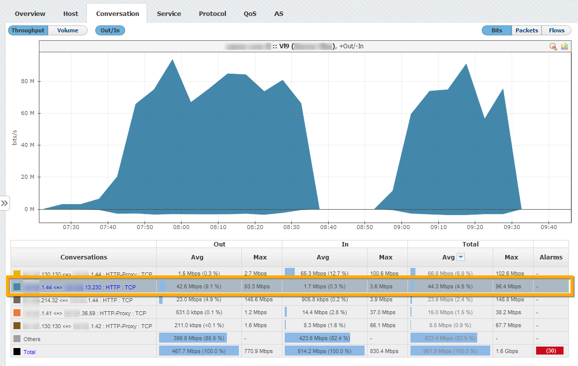 NetVizura NetFlow Top Talker Isolation 2