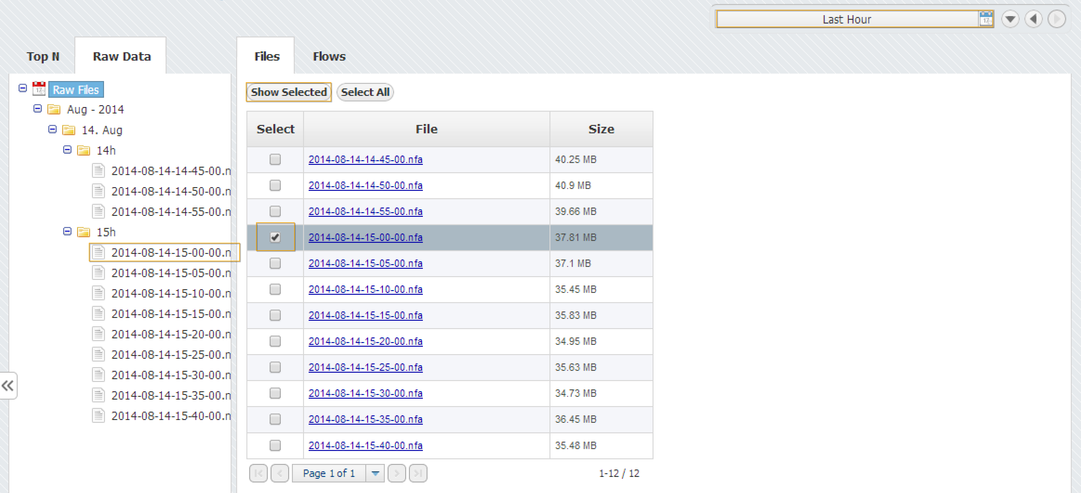 NetVizura NetFlow - Raw Data Files