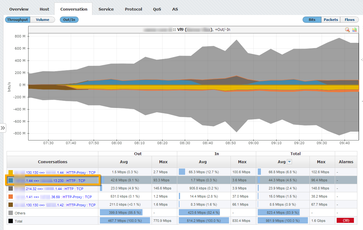 NetVizura NetFlow Top-Talker Isolation 1